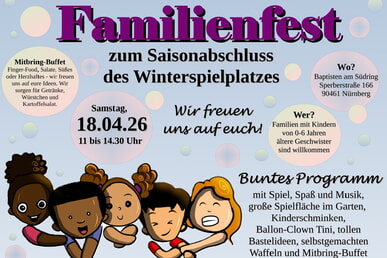 Winterspielplatz Abschlussfest am 18.04. ab 11 Uhr