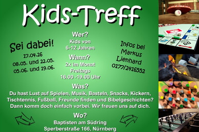 Kids Treff freitags alle 14 Tage