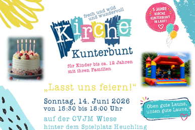 Kirche Kunterbunt am 14.06.2026
