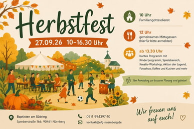 Herbstfest am 27.9. ab 10 Uhr